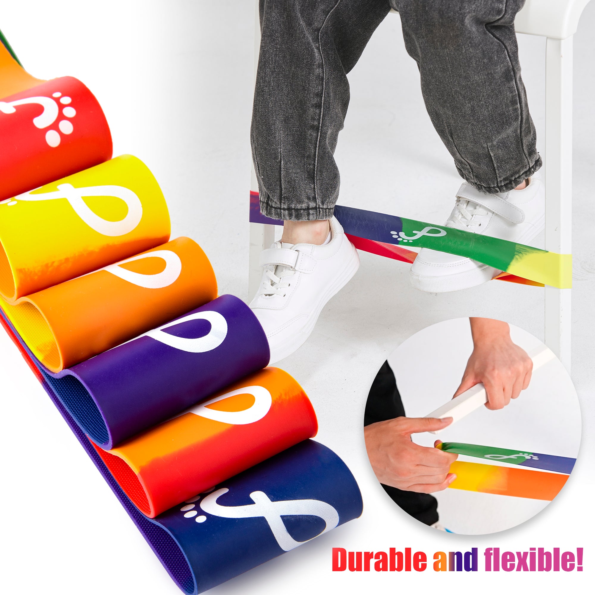 Rainbow Chair Bands for Kids by Feety, 3 Pack – Hocus Pocus Toys