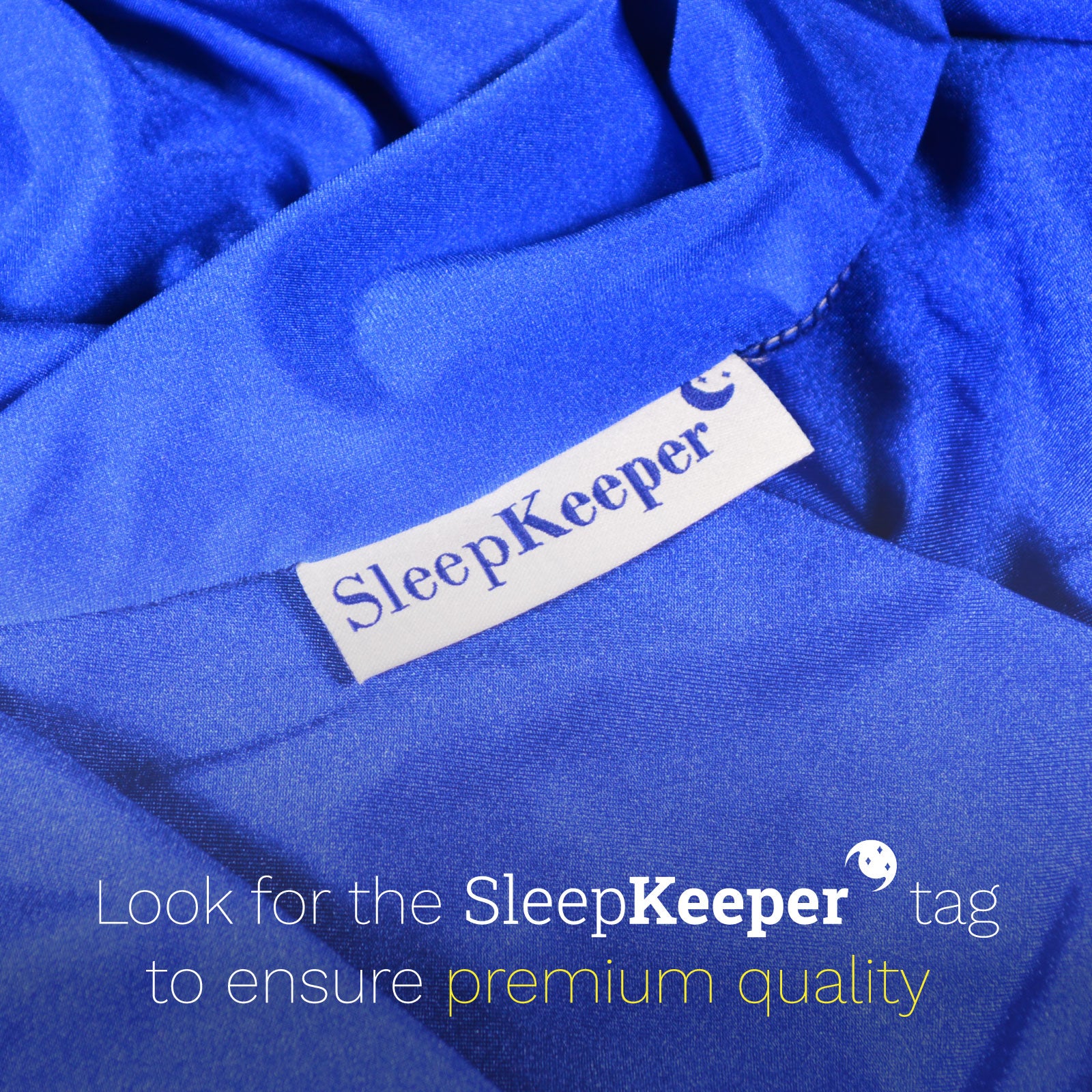 SleepKeeper Sensory Compression Blanket for Kids (Twin Size) - Breathable, Cool & Stretchy Lycra Bed Sheets for Boys, Girls & Toddlers, Promotes Deep Sleep, Best Alternative to Weighted Blankets, Blue